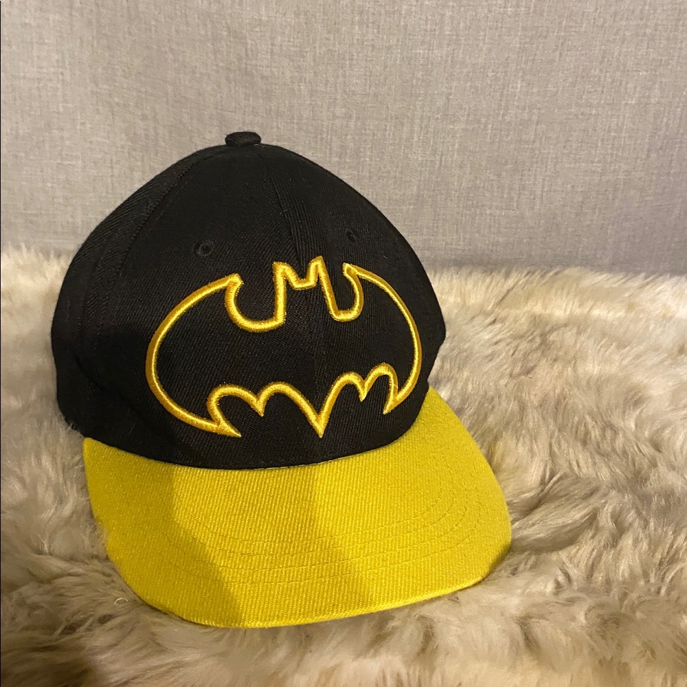 Kids Black and Yellow Batman Hat